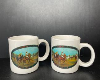 Ralph Lauren Polo Scene Ceramic Mugs