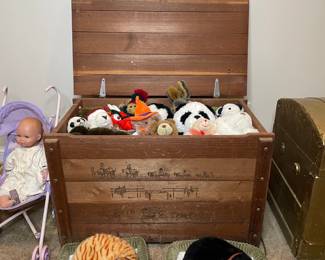 Collection of plush stuffed animals 