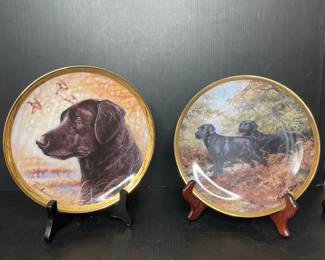 Franklin Mint Black Labrador Retriever Collector Plates
