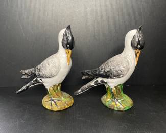 Pair of Ceramic Seagulls Italy
