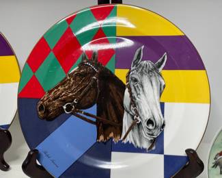 Ralph Lauren "Jockey Silk" Decorative Plate