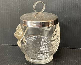 WMF Glass Egg Coddler with Silver Lid