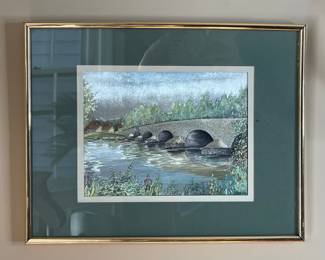 Framed Watercolor Print 