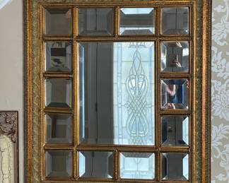 Ornate Gilt Wood Multi-Panel Mirror