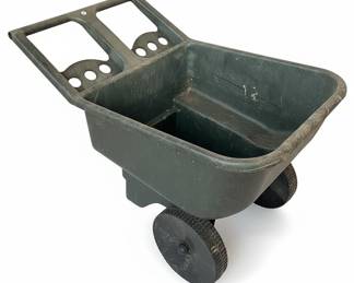 Green Two-Wheeled Poly Garden Cart