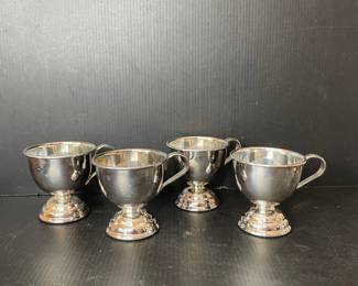 Vintage Silver-Plated Punch Cups