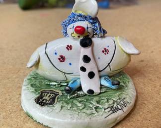 Lino Zampiva Ceramic Clown Figurine