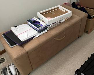 Ottoman with storage. $20. 46x20x18H