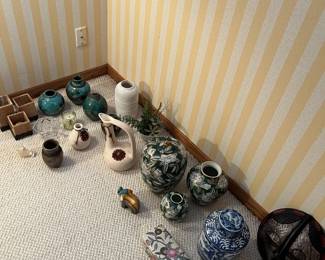 Decorative Pottery/Decor. Prices vary. *Please note, we are still sorting through home and finding additional items not yet pictured.