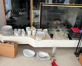 Dinnerware/Glassware. (includes fine china). Prices vary. *Please note, we are still sorting through home and finding additional items not yet pictured.