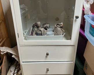 Storage cabinet with shelves. $30. 18x24x50H