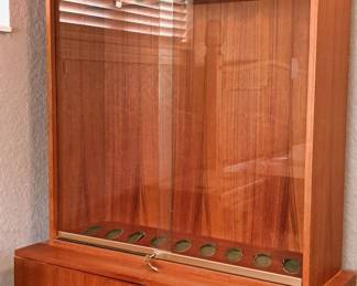 Danish Modern Custom Gun Display Cabinet from 1960 Europe
