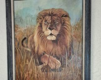 Lion Painting Ruth Thomas