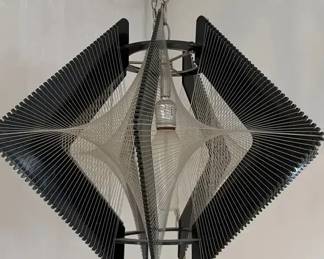 Light pendant. lucite and filial