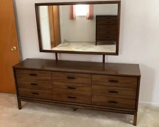 Nine drawer MCM dresser