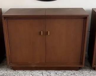 Record player cabinet with reel player and speakers 