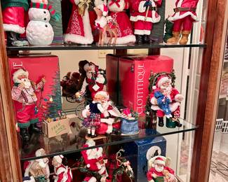 Clothtique Santas - including Dept. 56