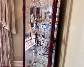 Curio Cabinet full of Crystal