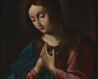 2188
Late 19th/ Early 20th Century Continental School
Madonna
Oil on canvas
Unsigned
33.75" H x 24.5" W
Estimate: $700 - $900