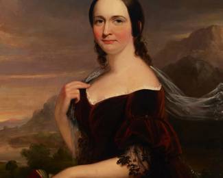 2146
19th Century Continental School
Portrait of a lady
Oil on canvas laid to Masonite
Unsigned
36" H x 28.375" W
Estimate: $800 - $1,200