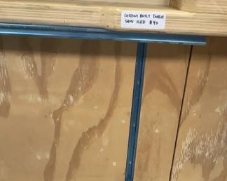 Custom Built Table Saw Sled