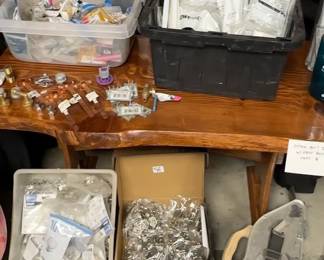 Door hinges, ClosetMaid shelving parts, Misc. Plumbing Supplies