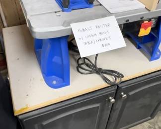 Kobalt Router & Custom Cabinet