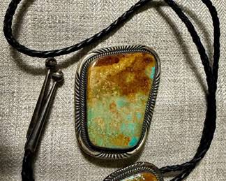 Bolo and Belt Buckle STERLING by W. DENETDALE