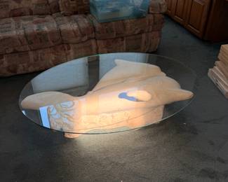 Dolphin stone table