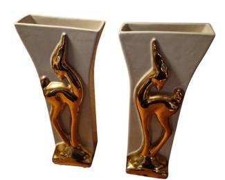 Pair of MCM Ceramic Vases