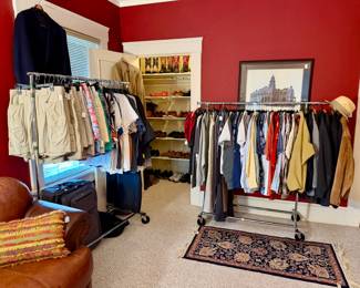 Men's clothing, misc sizes.