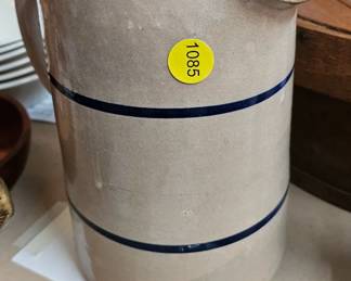 STONEWARE CROCK PITCHER