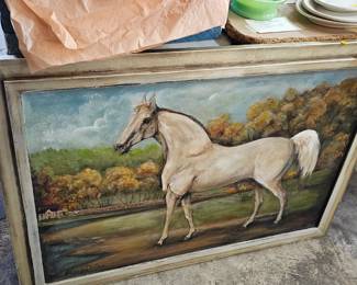 FRAMED HORSE PICTURE