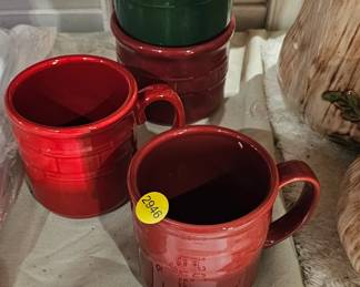 LONGABERGER COFFEE CUPS / CROCKS