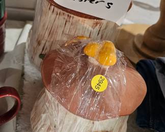 VINTAGE MUSHROOM CANISTERS