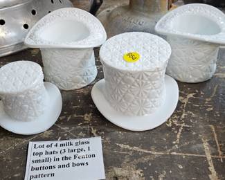 MILK GLASS LOT