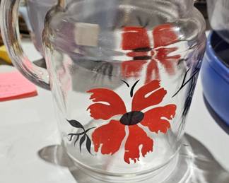 VINTAGE FLORAL PITCHER