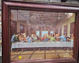 LAST SUPPER FRAMED PICTURE