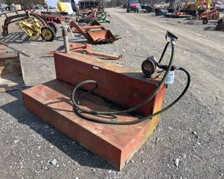 LSHAPED FUEL TANK WITH PUMP