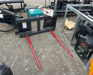 DUAL PRONG SKID STEER HAY SPEAR