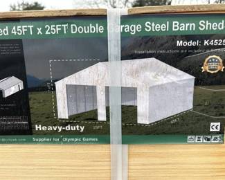 25X45 DOUBLE GARAGE METAL BUILDING