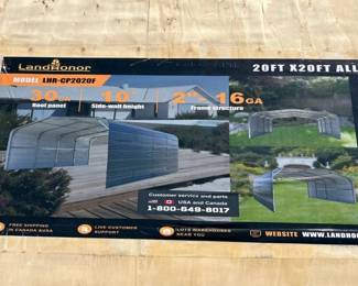 20X20X10 CARPORT WITH SIDEWALLS