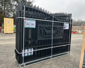 1 20 SET OF METAL DEER ENTRANCE GATES
