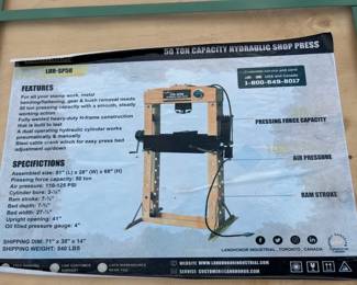50 TON SHOP PRESS