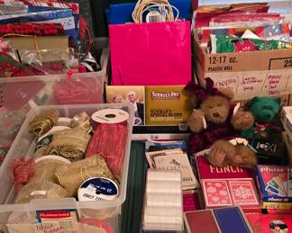 Wrapping Paper - Bags - Ribbon - Playing Cards