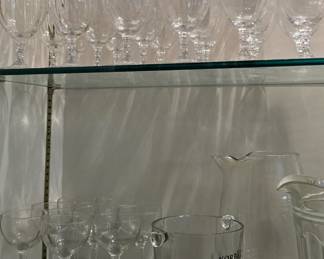 Crystal Tea Glasses with Gold Trim