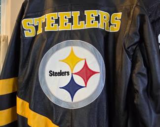 Steelers Leather Jacket - Size L