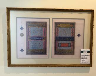 Illuminated Quaran Framed Art 