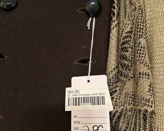 St. John Cardigan and Skirt