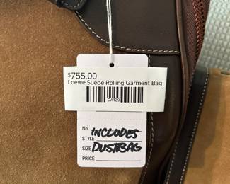 Loewe Suede Rolling Garment Bag